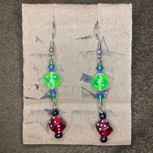 Nightmare Before Christmas Oogie Boogie Inspired Earrings